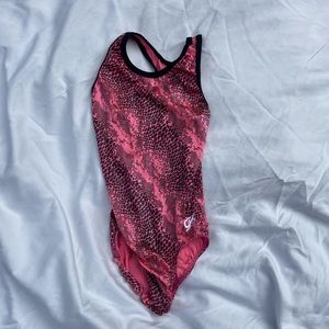 GK Elite gymnastics leotard, size adult small